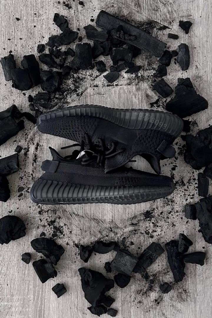 View 5 of First Copy Adidas Yeezy Boost 350 V2 Black Red Men’s Sneakers