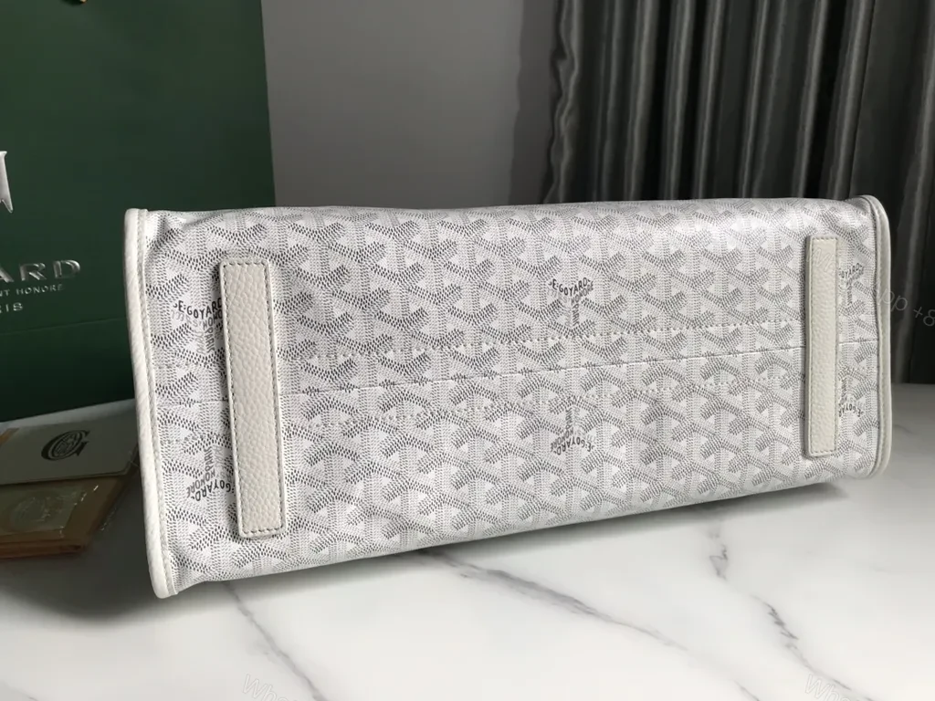 View 4 of Premium Goyard-Style Satchel: Sculpted Texture & Craftsmanship