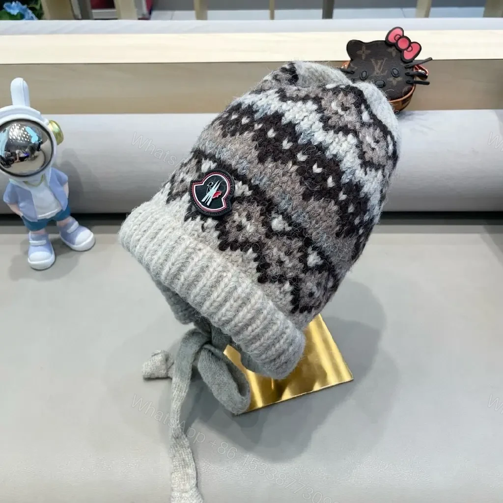 View 4 of Cozy Knit Hat with Subtle Logo – Premium Warmth Cap