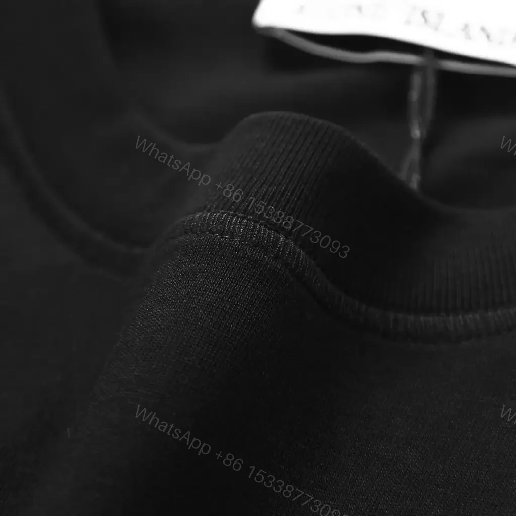 View 8 of Stone Fabrication: Minimal Tee with Sleeve Zip Pocket, Premium Cotton