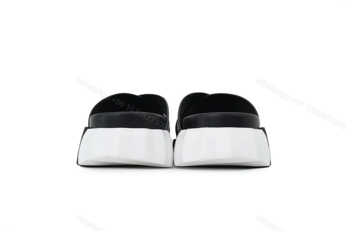 View 3 of HERMES Infra Sandals 'Black and White'