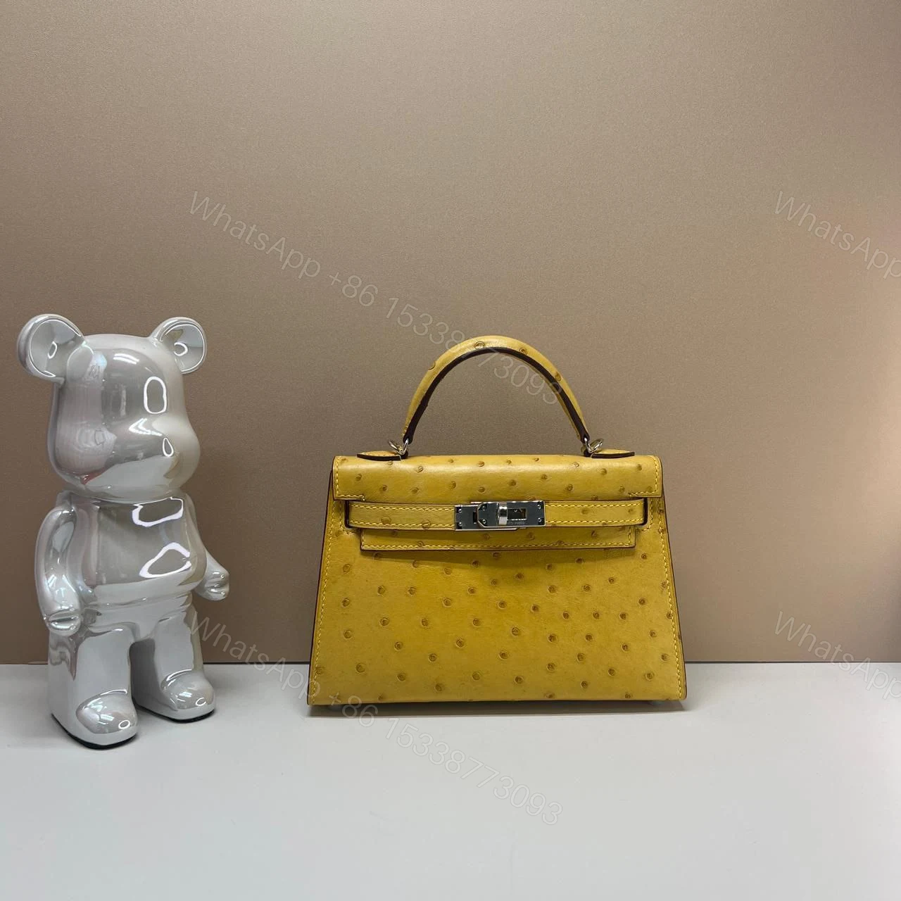 View 5 of HERMÈS Mini Kelly Ostrich