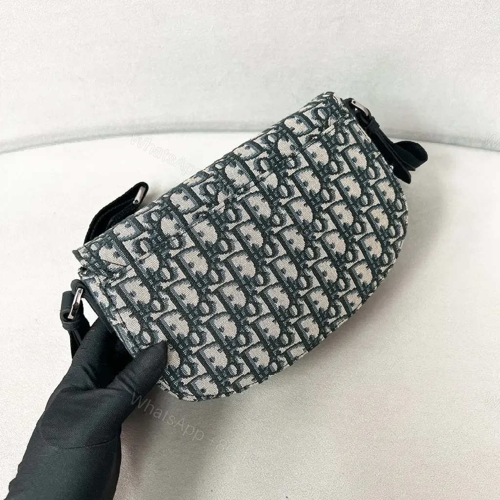 View 8 of Chic Monogram Crossbody Bag: Textured Leather, Modern Utility