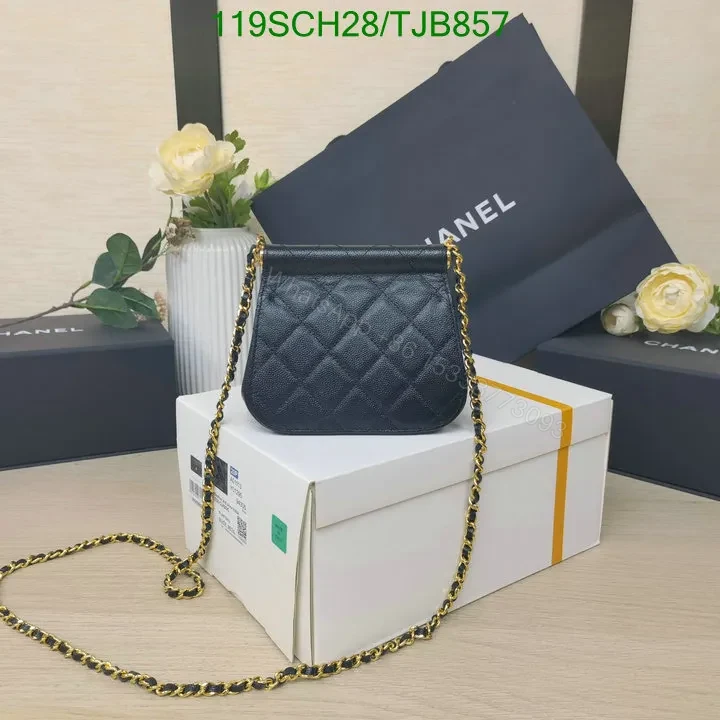 View 3 of Chanel Micro Bag in Genuine Leather with Black Design M78901