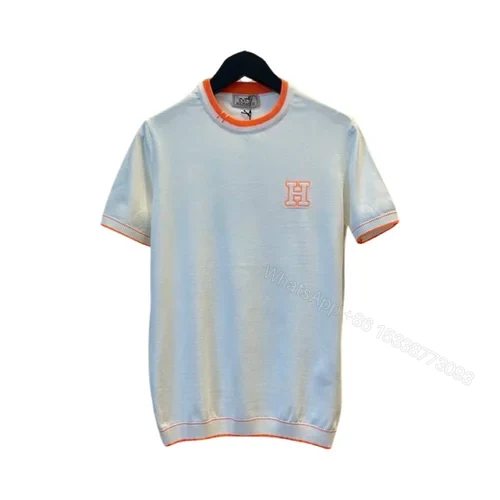 Hermes Knitted Logo T-Shirt — view 1