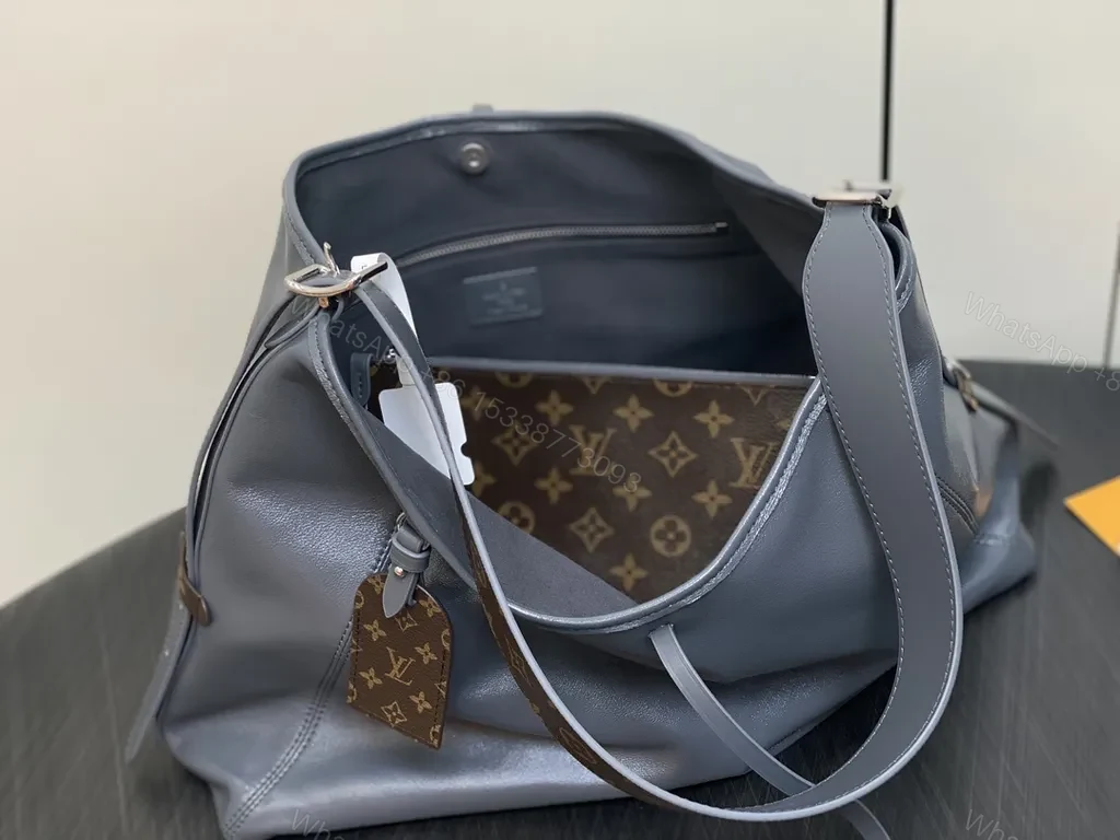 View 8 of Graphite Leather Modern Hobo: Luxury Everyday Carry bag