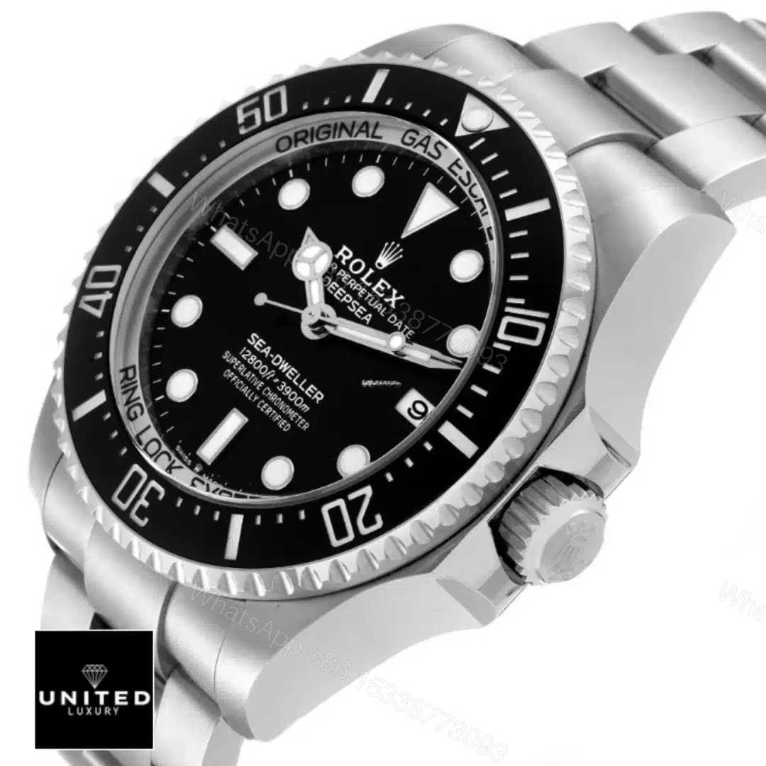 View 5 of Rolex Deepsea Sea-Dweller Stainless Steel 116660-0001 Oyster Replica