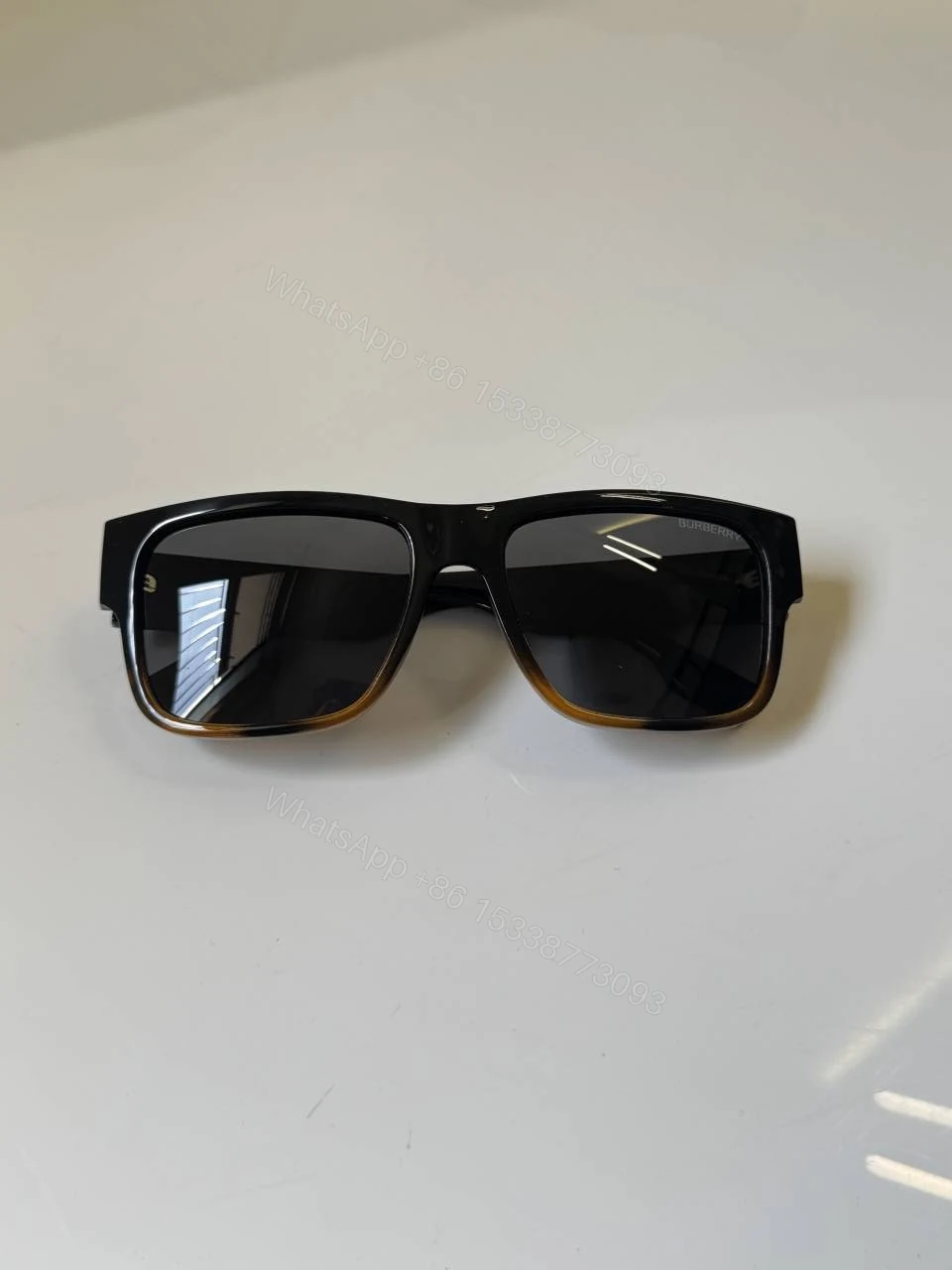 View 4 of First Copy Burberry 69019 Black Brown Tone Luxury Designer Sunglasses