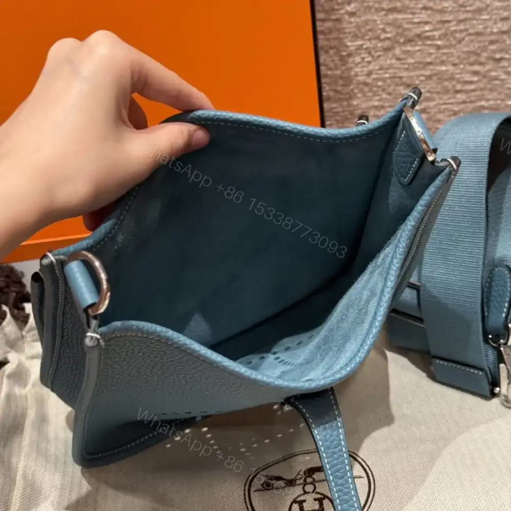 View 8 of 高仿Hermes*Evelyne23系列H087941CKU2牛仔藍銀扣純手工