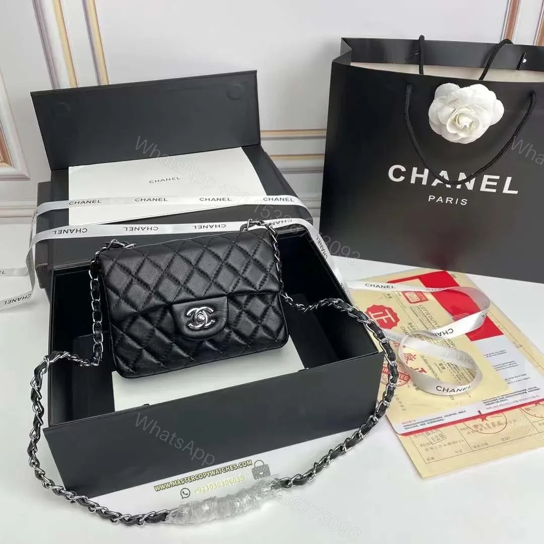 Chanel Black Mini Rectangular flap Bag — view 1