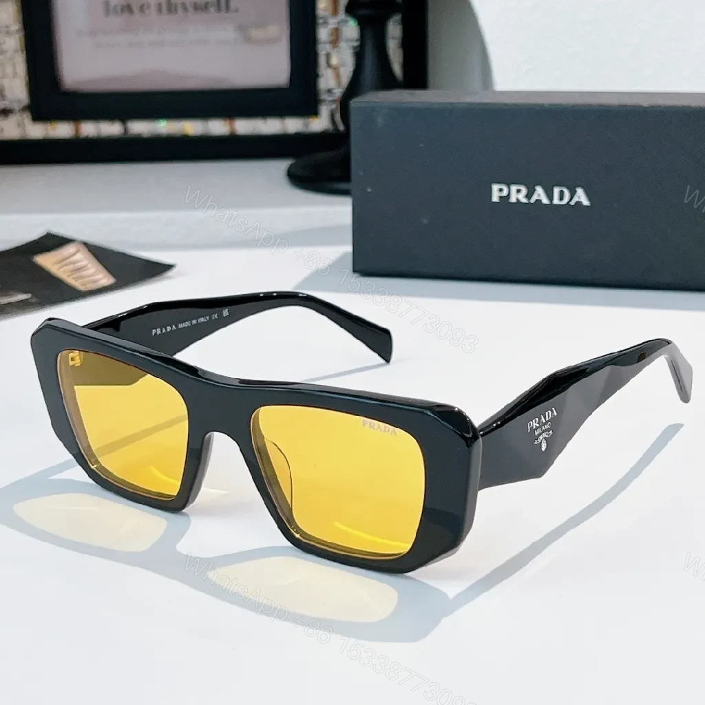 View 6 of Bold Black Acetate Frames with Pink Lenses Sunglasses