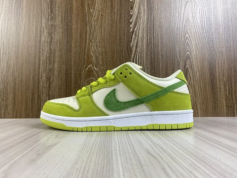 Neon Lime Nike-Style Low Sneakers: Bold Comfort — view 1