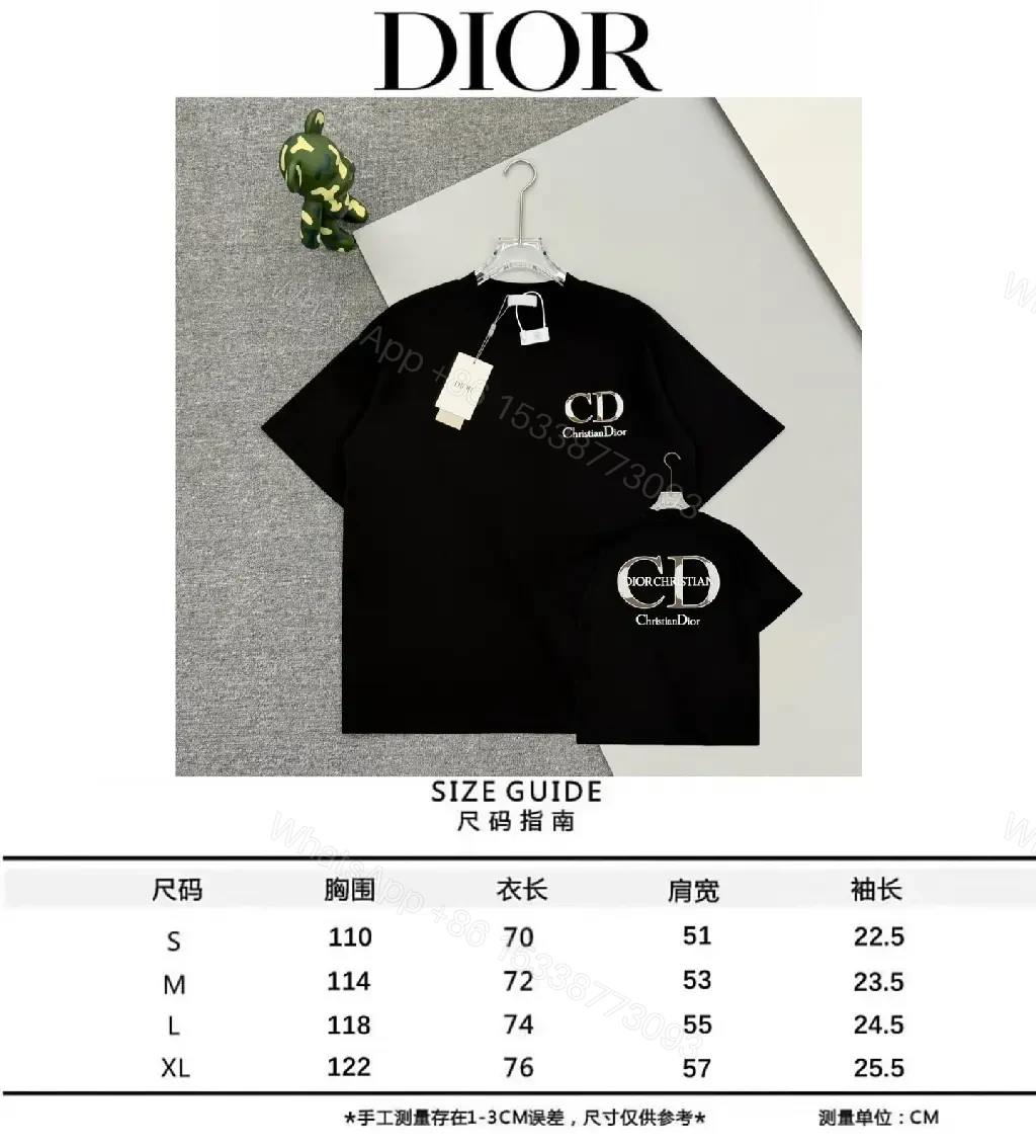 View 6 of Minimalist Black Cotton Tee with Logo Embroidery Luxury Casual Top