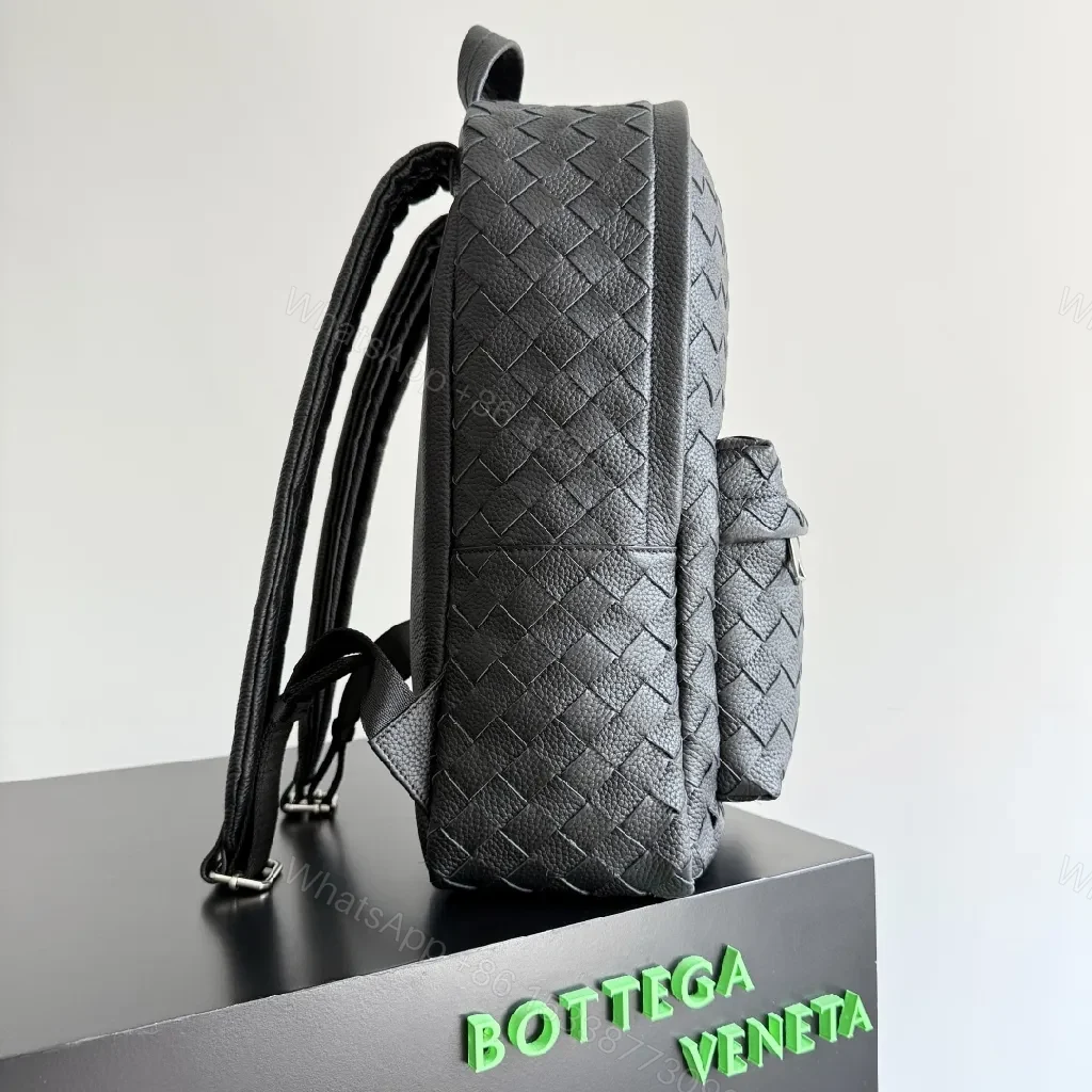 View 10 of Compact Leather-Woven Backpack: Sleek Everyday Luxury