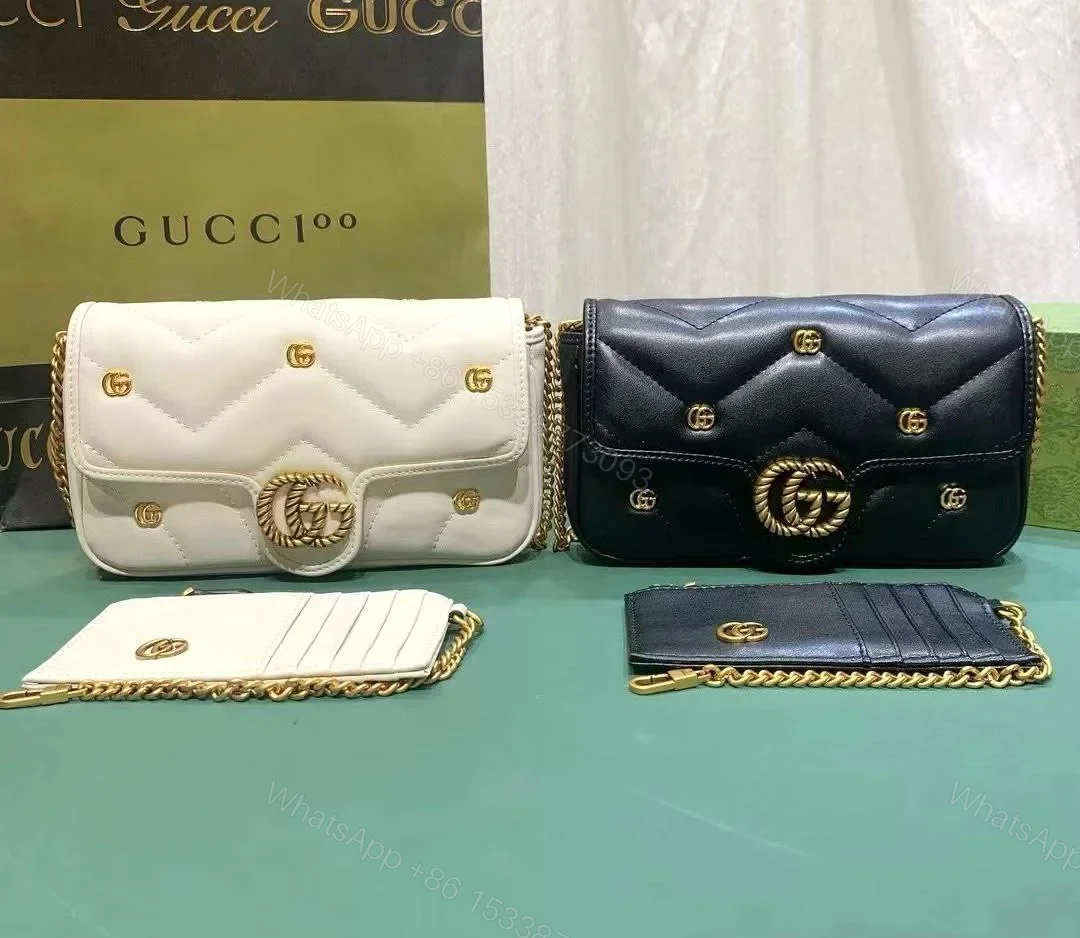 Design Marmont 2.0 embellished matelassé leather shoulder bag – Dubai Fashion LUX — view 1