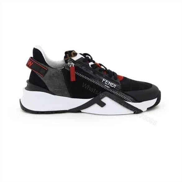 FENDI CHUNKY LACE-UP TRAINERS BLACK – FD19 — view 1