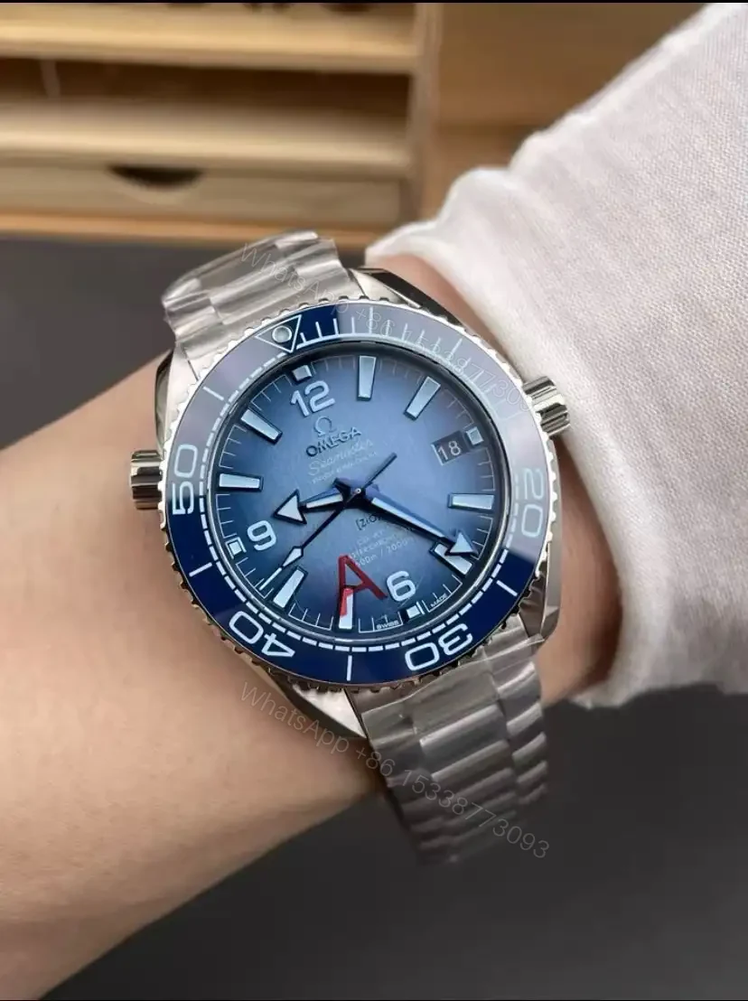 View 7 of Omega Seamaster Planet Ocean 600M Co-Axial 40 Master Chronometer Stainless Steel Blue Bracelet 215.30.40.20.03.002