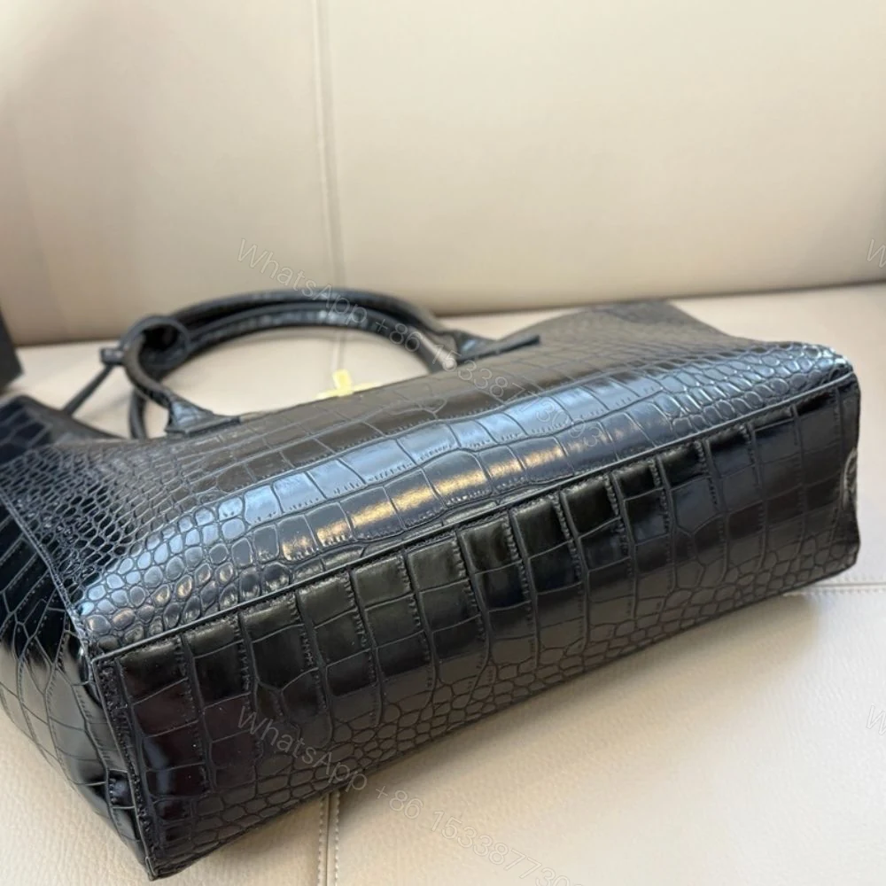 View 3 of Chanel Large Embossed Tote Bag Black With Gold CC And Pouch 35Cm