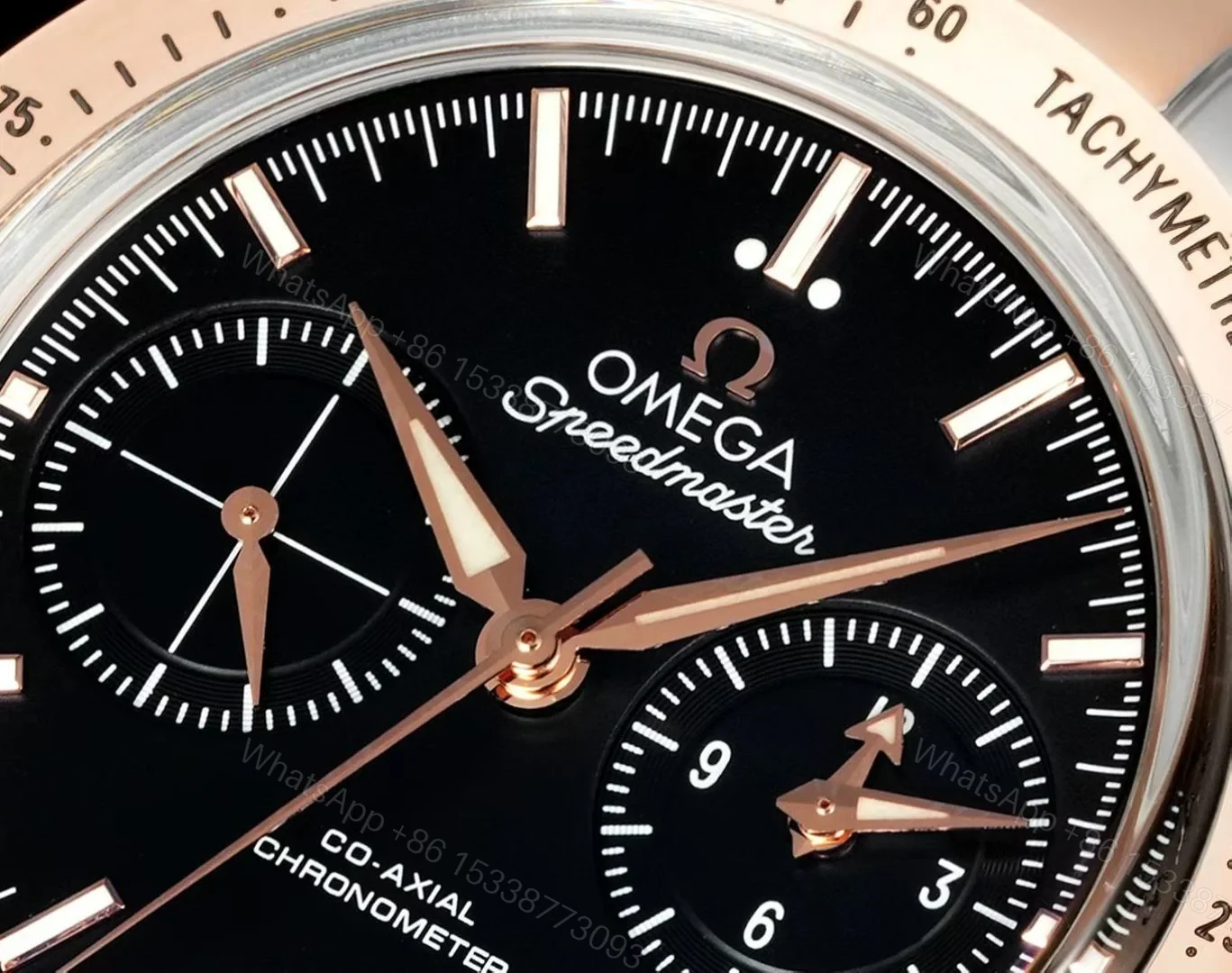 View 4 of Omega Speedmaster 57 Co-Axial Stainless Steel Red Gold Black Dial Bracelet 331.20.42.51.01.002