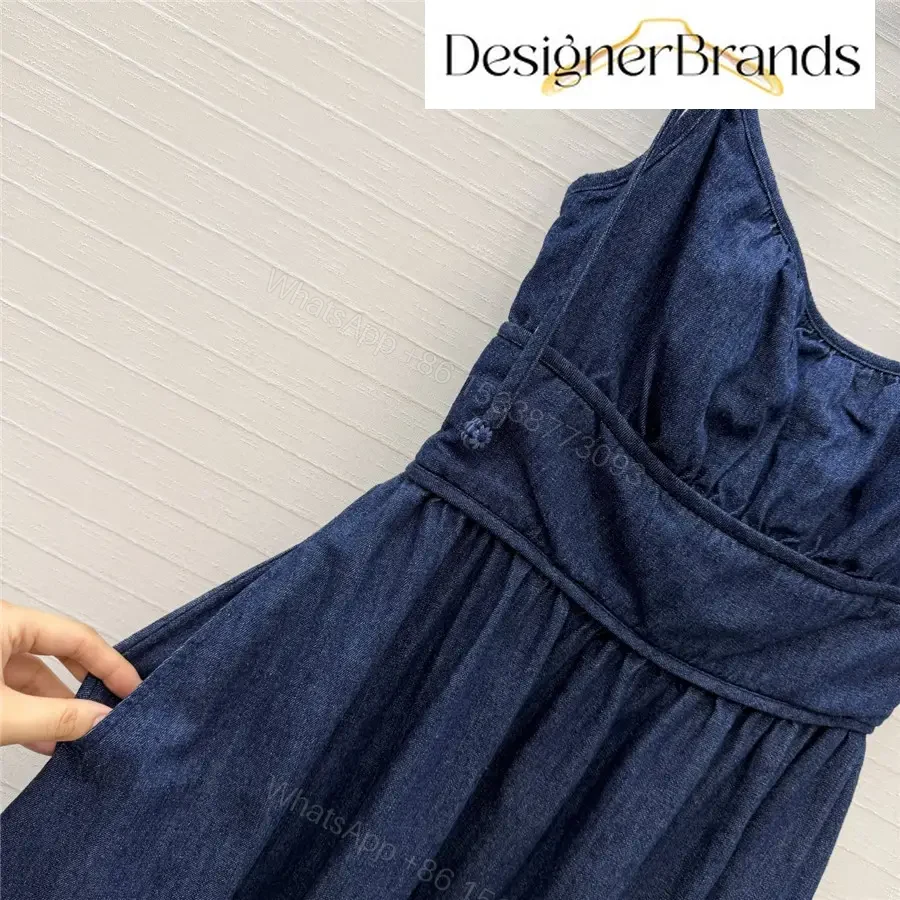 View 4 of Zimmermann Mahon Broderie Anglaise Denim Midi Dress