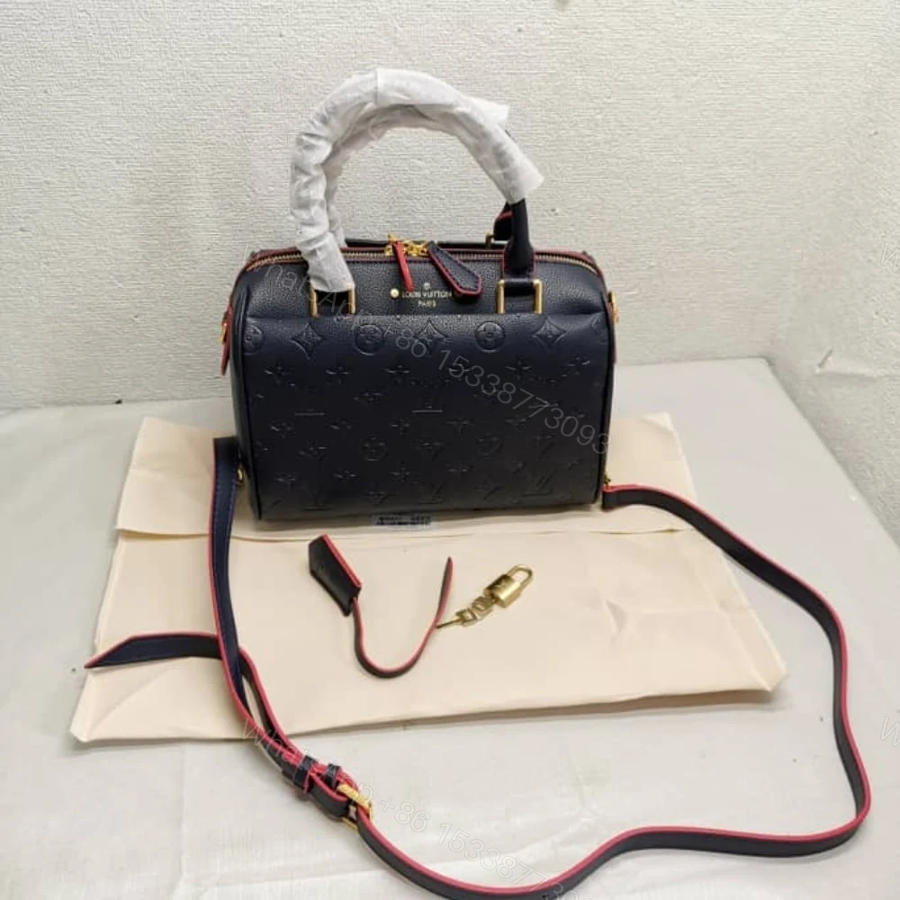 View 2 of Louis Vuitton Speedy Bandoulière 25 In Monogram Empreinte Navy 25Cm M43501