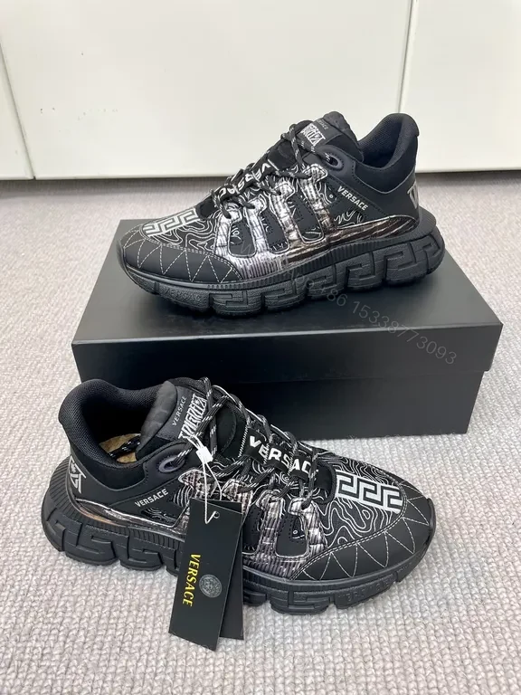 View 5 of Monochrome Mosaic High-Tops: Luxury Comfort Sneakers