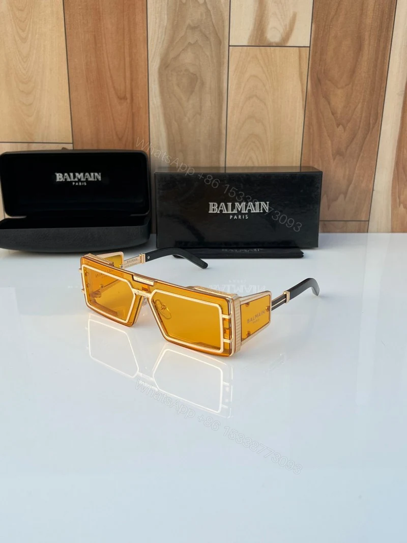 First Copy Balmain Gold Yellow Sunglasses — view 1
