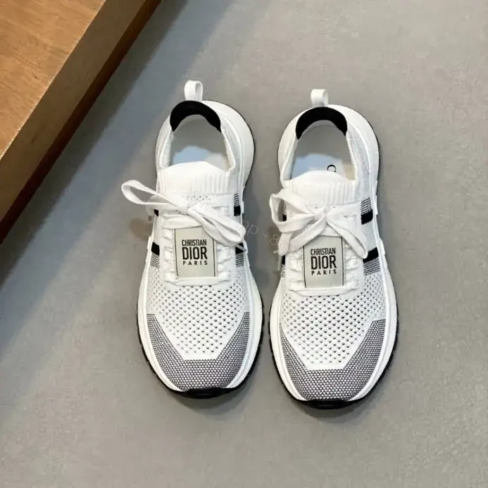 View 4 of DIOR RUN’N’DI0R SNEAKERS WHITE AND BLACK TECHNICAL MESH – CD242