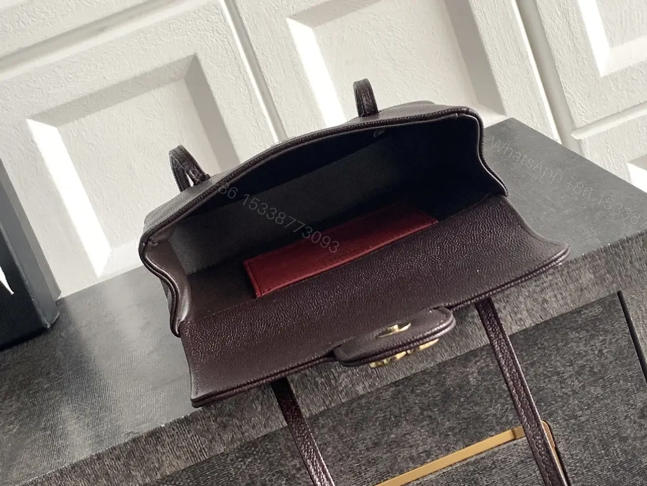 View 6 of Couture-Inspired Mini Flap Shoulder Bag: Elegant Everyday Luxury