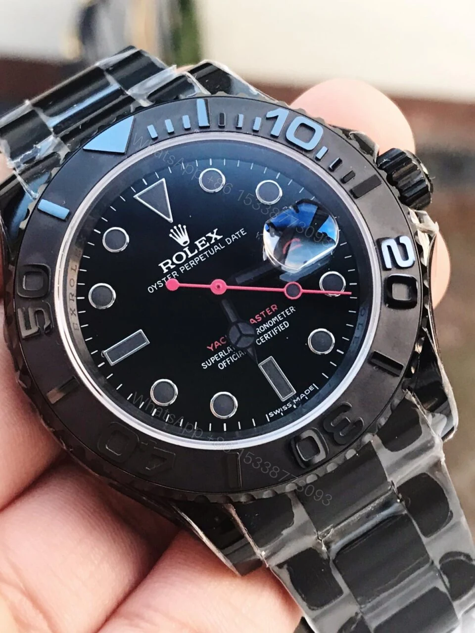 View 2 of VRF FACTORY 1:1 Rolex YachtMaster All Black PVD Best Edition Black Dial SA3135