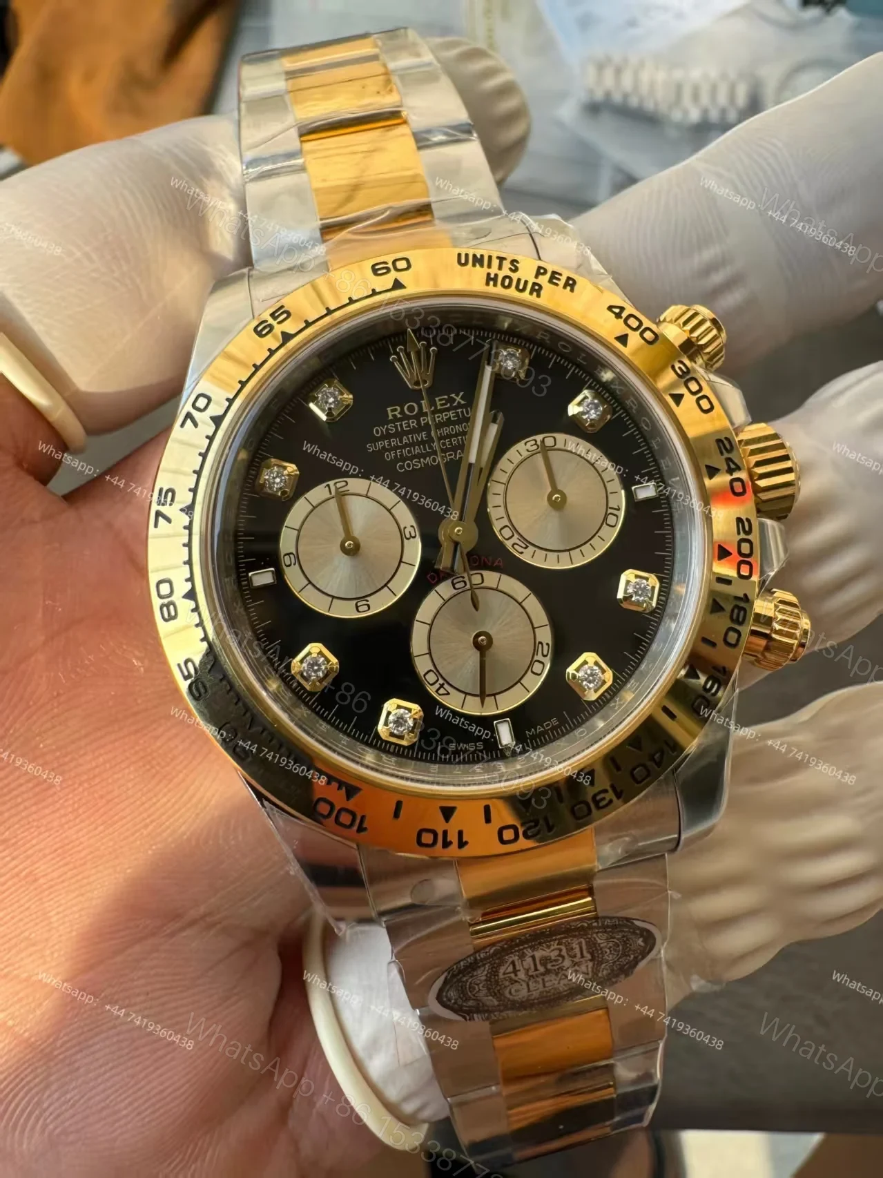 View 14 of Rolex Super Clone Daytona M126503-0002 Black Diamond Dial 4131 Movement