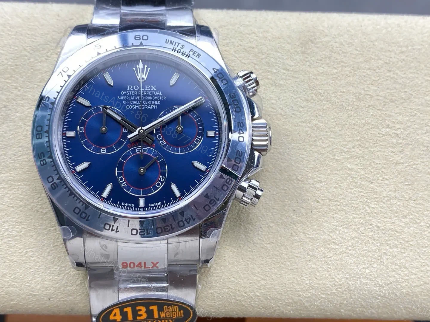 View 2 of Superclone Rolex Daytona 40 mm 126509 Bright Blue Dial