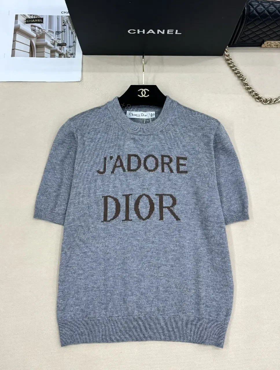 View 2 of Bold Knit Pullover + J’ADORE DIOR Typography Knitwear