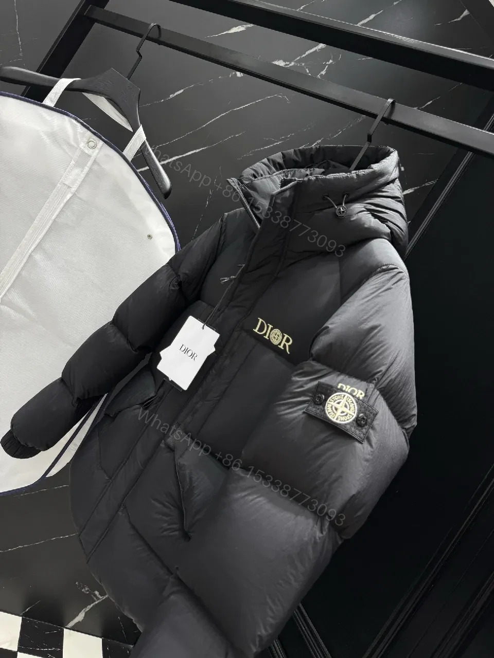 View 4 of Bold Puffer Parka: Luxe City-Warmth, Signature Branding