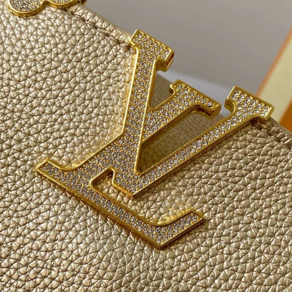 View 5 of Louis Vuitton Capucines Bag Gold 21Cm M24583