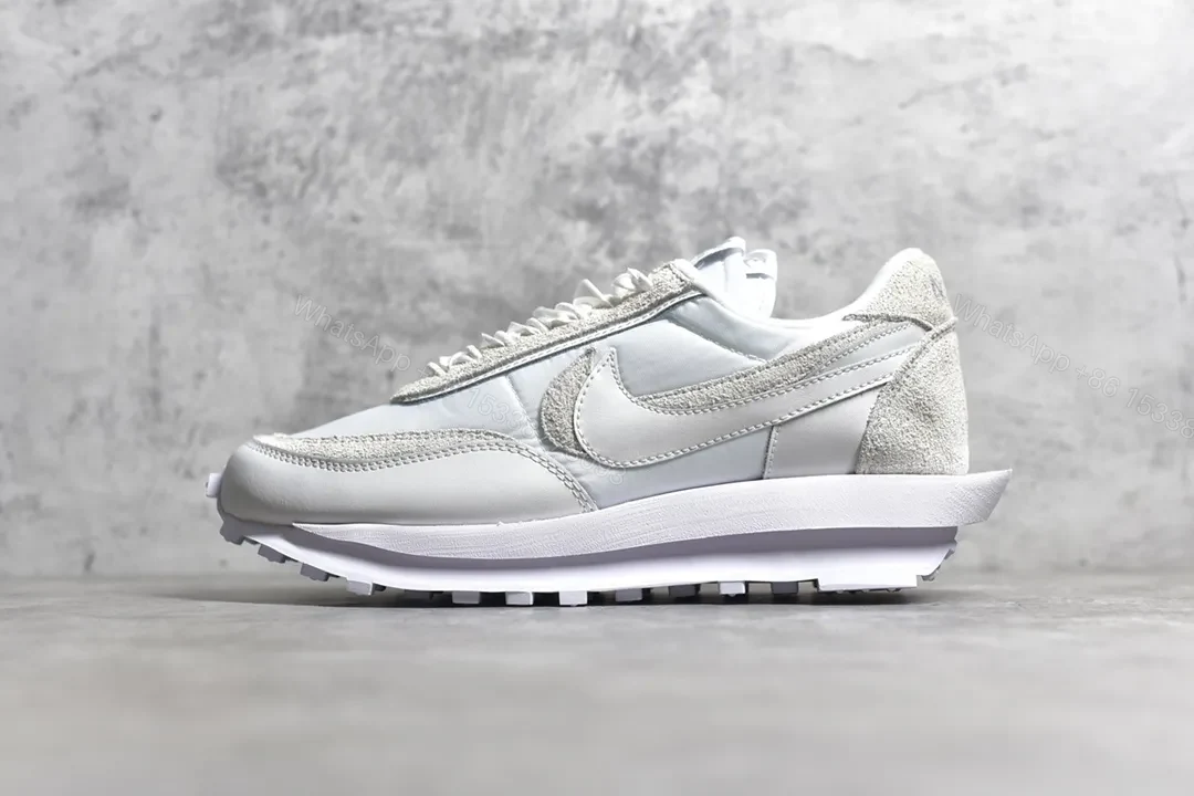 Sacai × Nike LDV Waffle White Reps — view 1