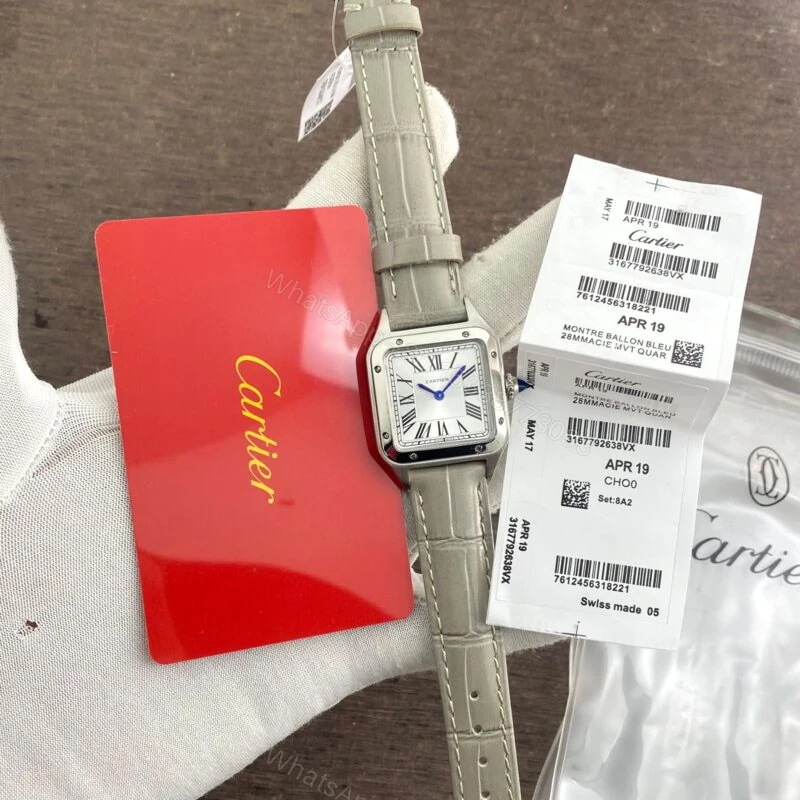View 3 of Cartier Santos Dumont Laquer White Dial Automatic 43.5mm
