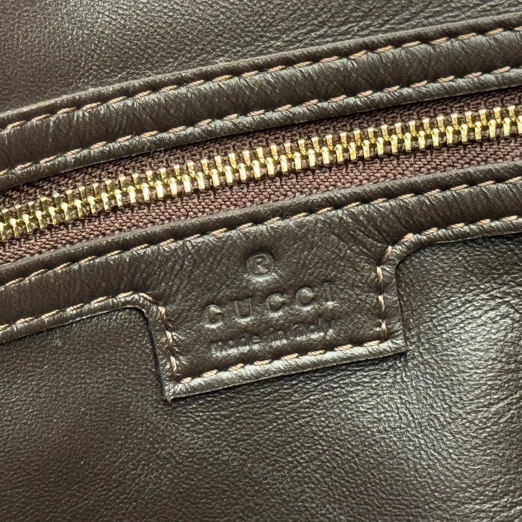 View 6 of GUCCI 25S JACKIE GIORNO 44 CM IN DARK CHOCOLATE BROWN SUEDE