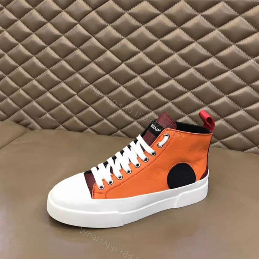 View 7 of DOLCE AND GABBANA QUILTED TWO-TONE NYLON PORTOFINO LIGHT MID-TOP SNEAKERS – DG106