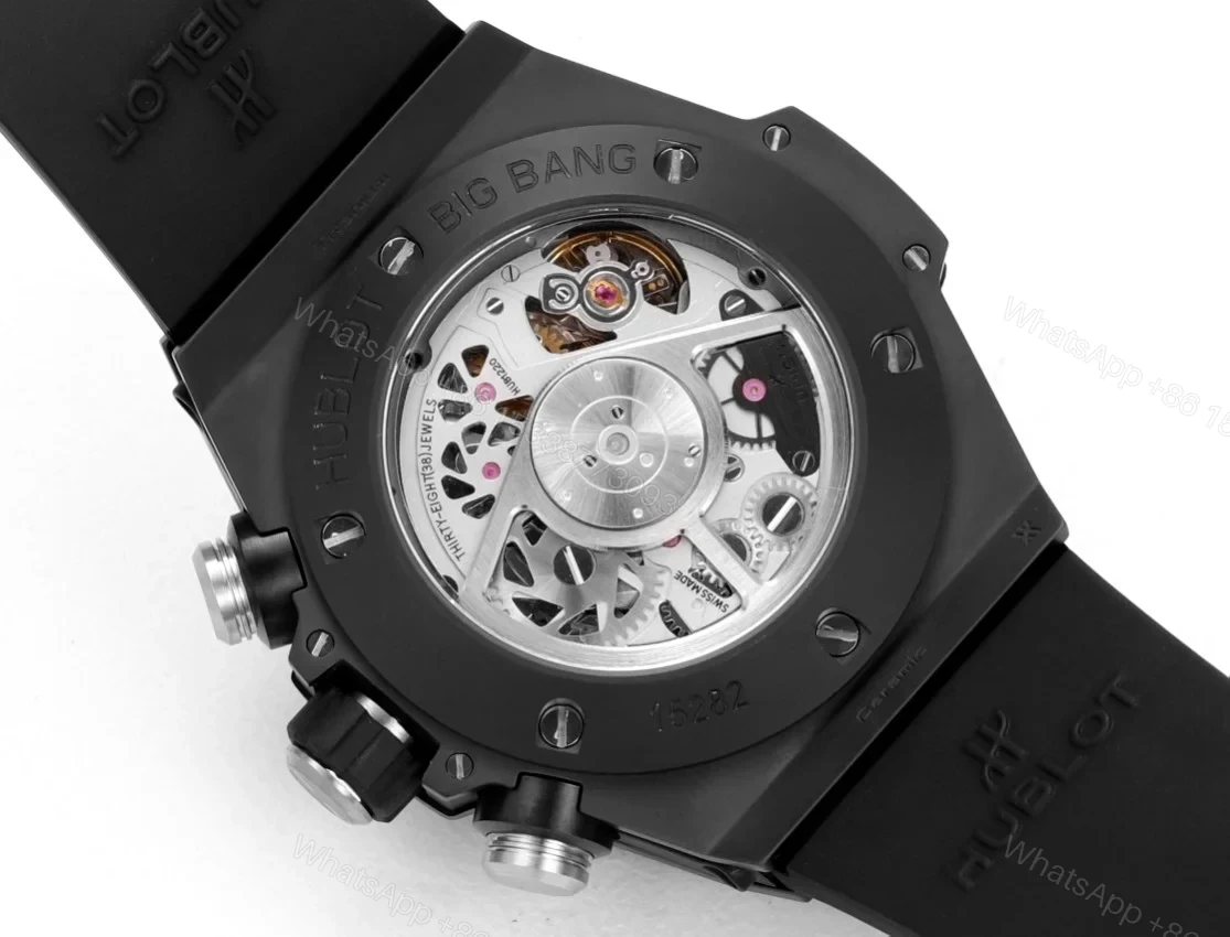 View 8 of Hublot Big Bang Unico Replica 45MM Premium Ceramic Case Black Rubber Strap Edition RG-HUBLOT-UNICO-BLACK-45
