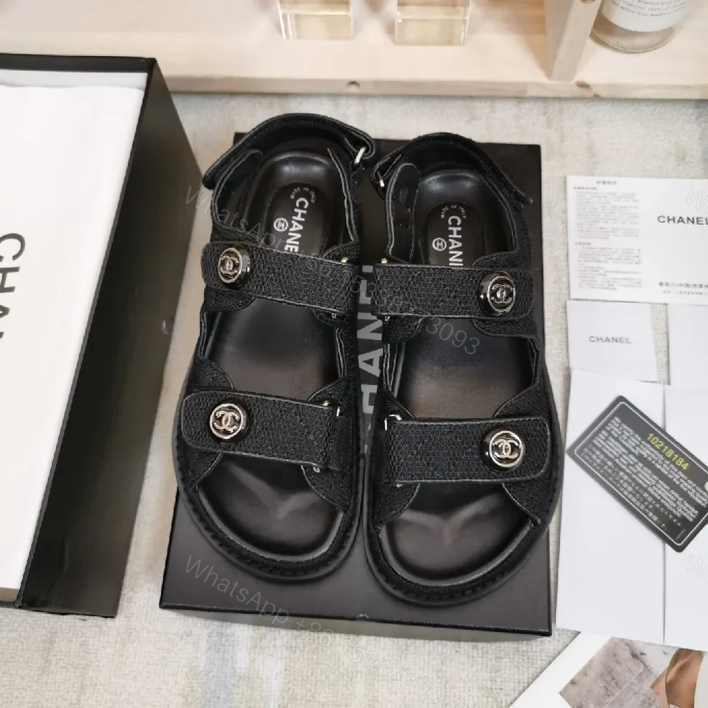 View 2 of Chic Black Sandal Leather Modern Luxury Comfort Footwear