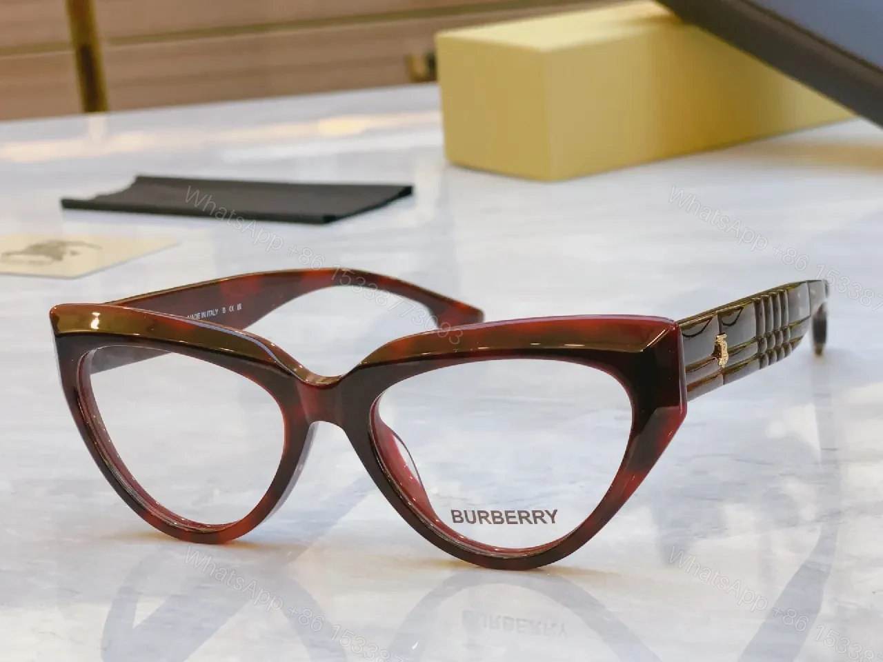 View 4 of Sculpted Cat-Eye Frames: Luxe Black Acetate Sunglasses