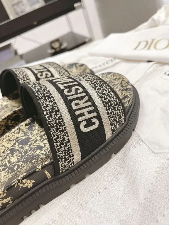 View 6 of Chic Dior-Inspired Slides: Luxe, Comfortable, Branded Footwear