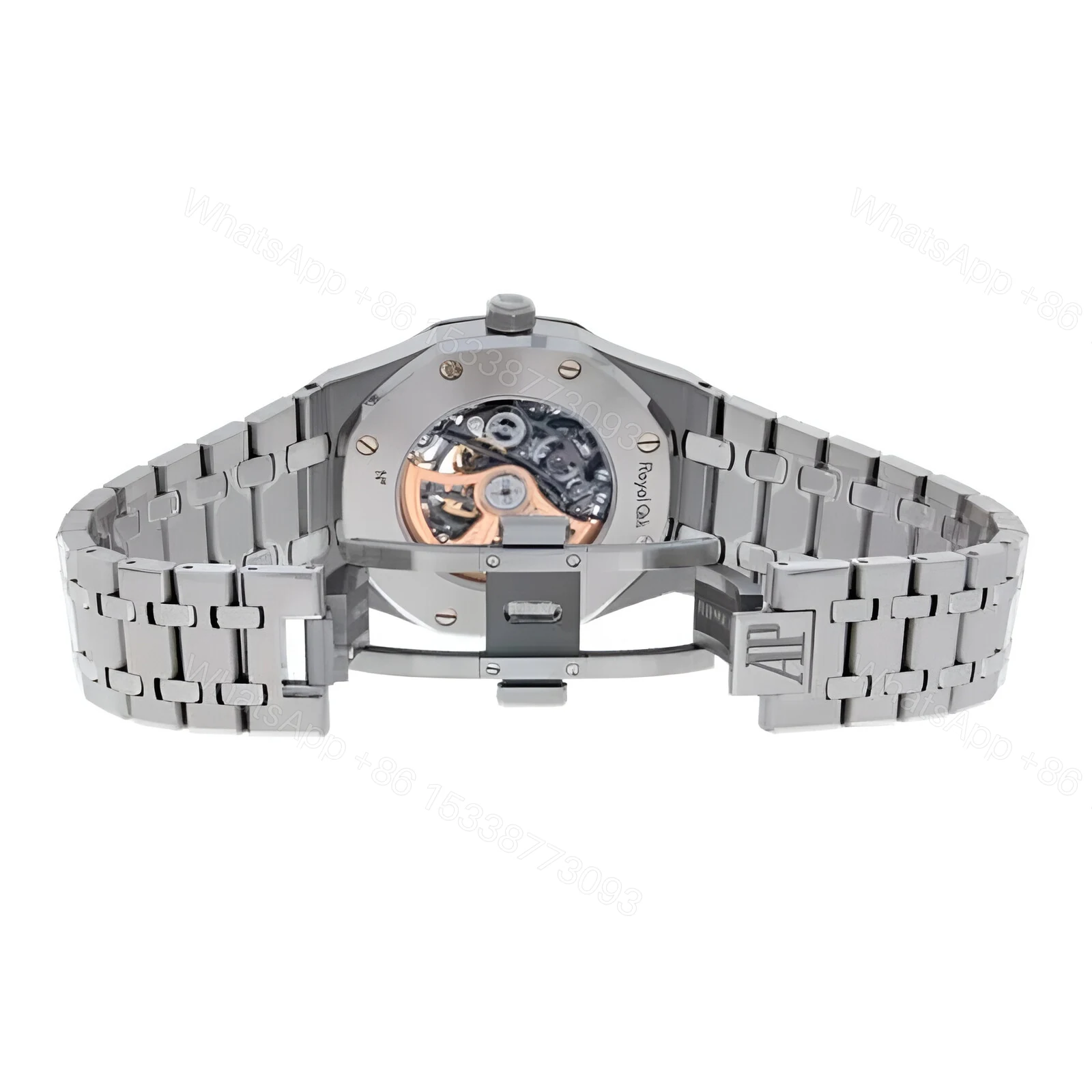 View 4 of Audemars Piguet Royal Oak Double Balance Wheel Openworked 15407ST Replica