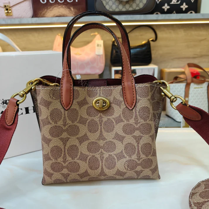 View 12 of First Copy Coach Willow 18 Satchel Ultra Premium Apricot