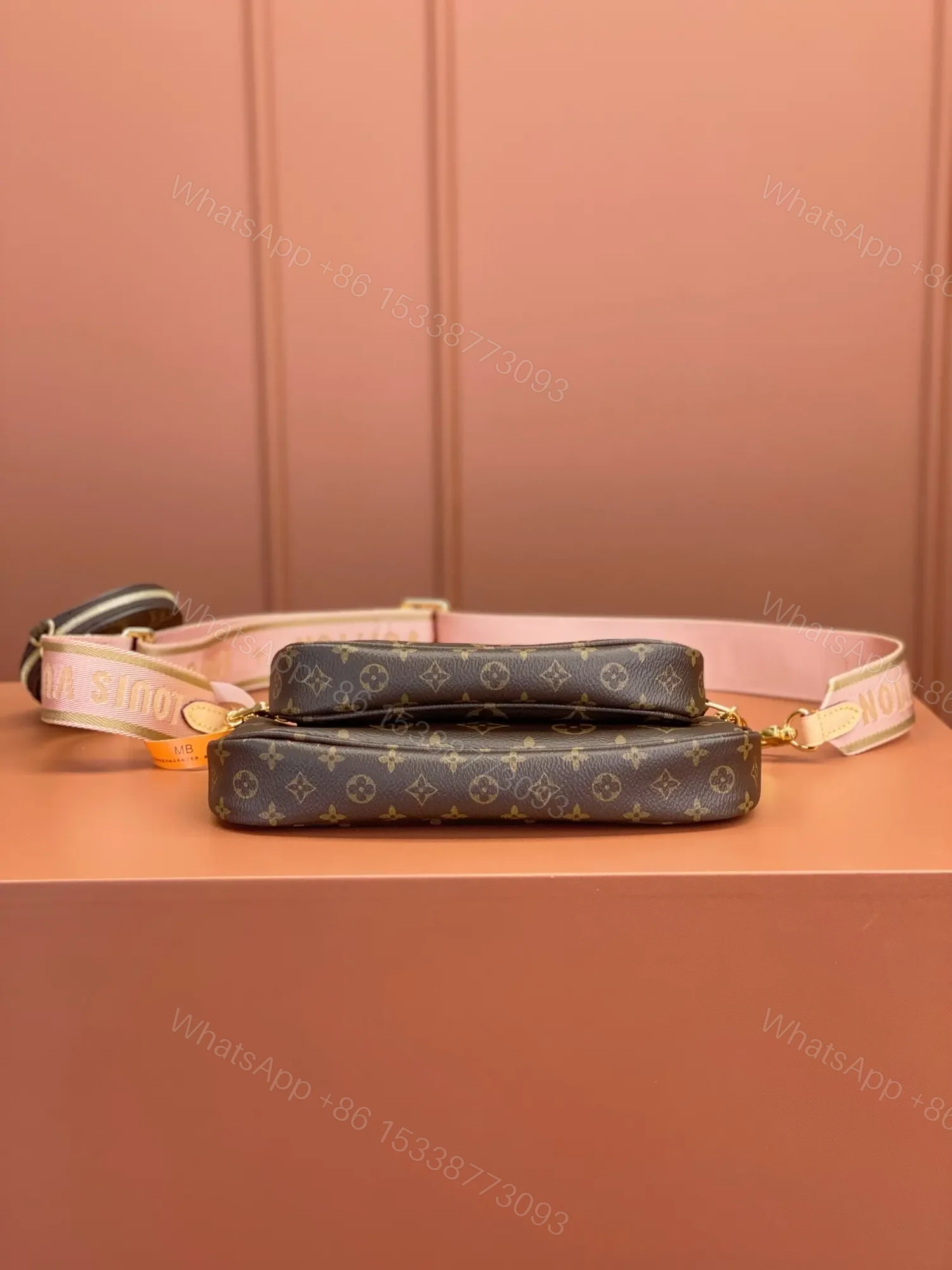 View 7 of Louis Vuitton LV Multi Pochette Handle Monogram Handbags 24x16x6cm
