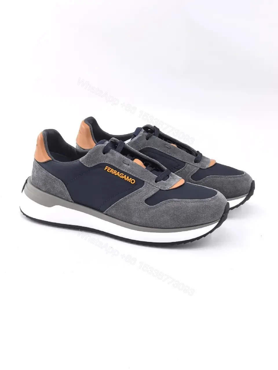 View 7 of Casual Luxe Suede Sneaker with Textured Blocks, Mens Footwear