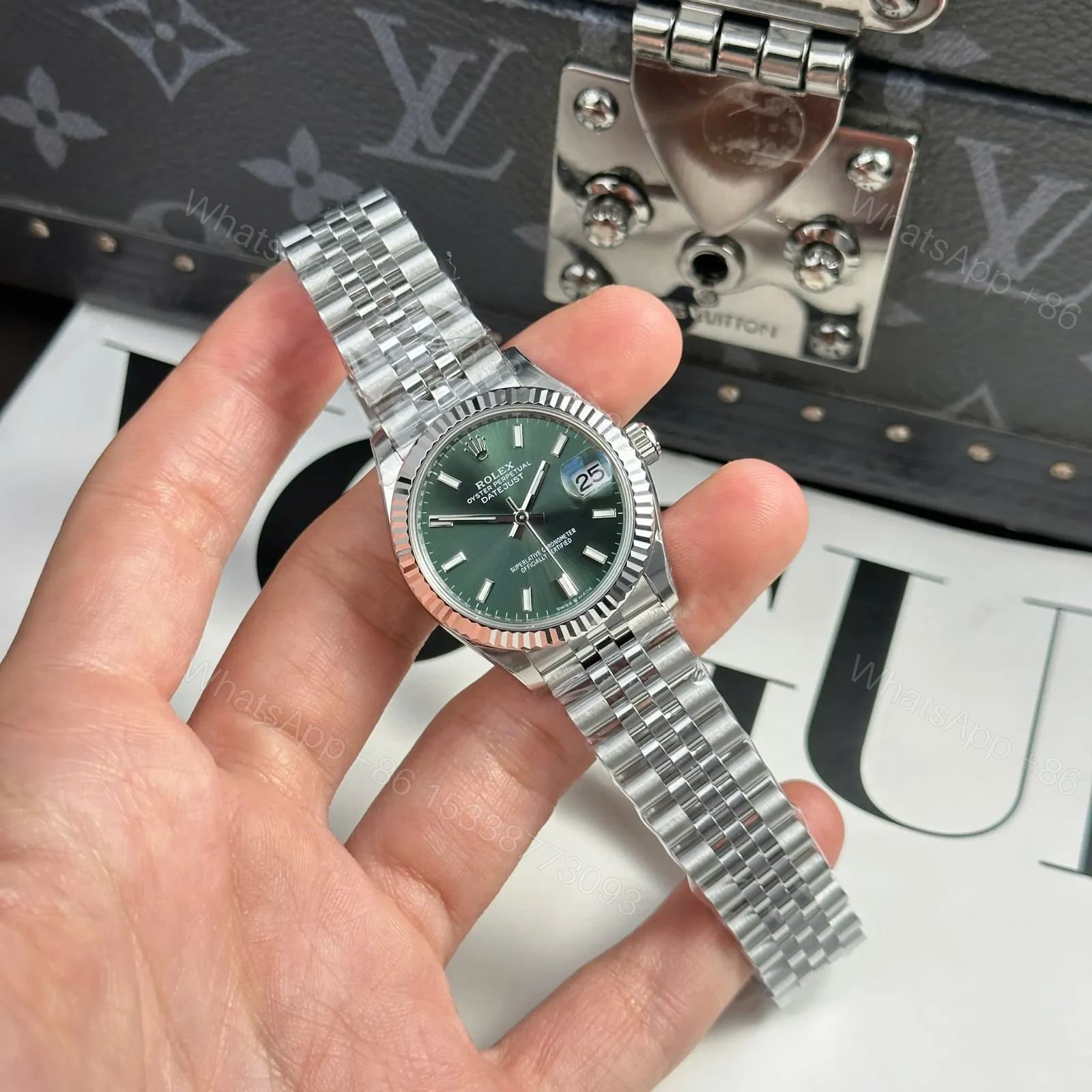 View 3 of Rolex Datejust Mint Green Dial 278274 31 mm