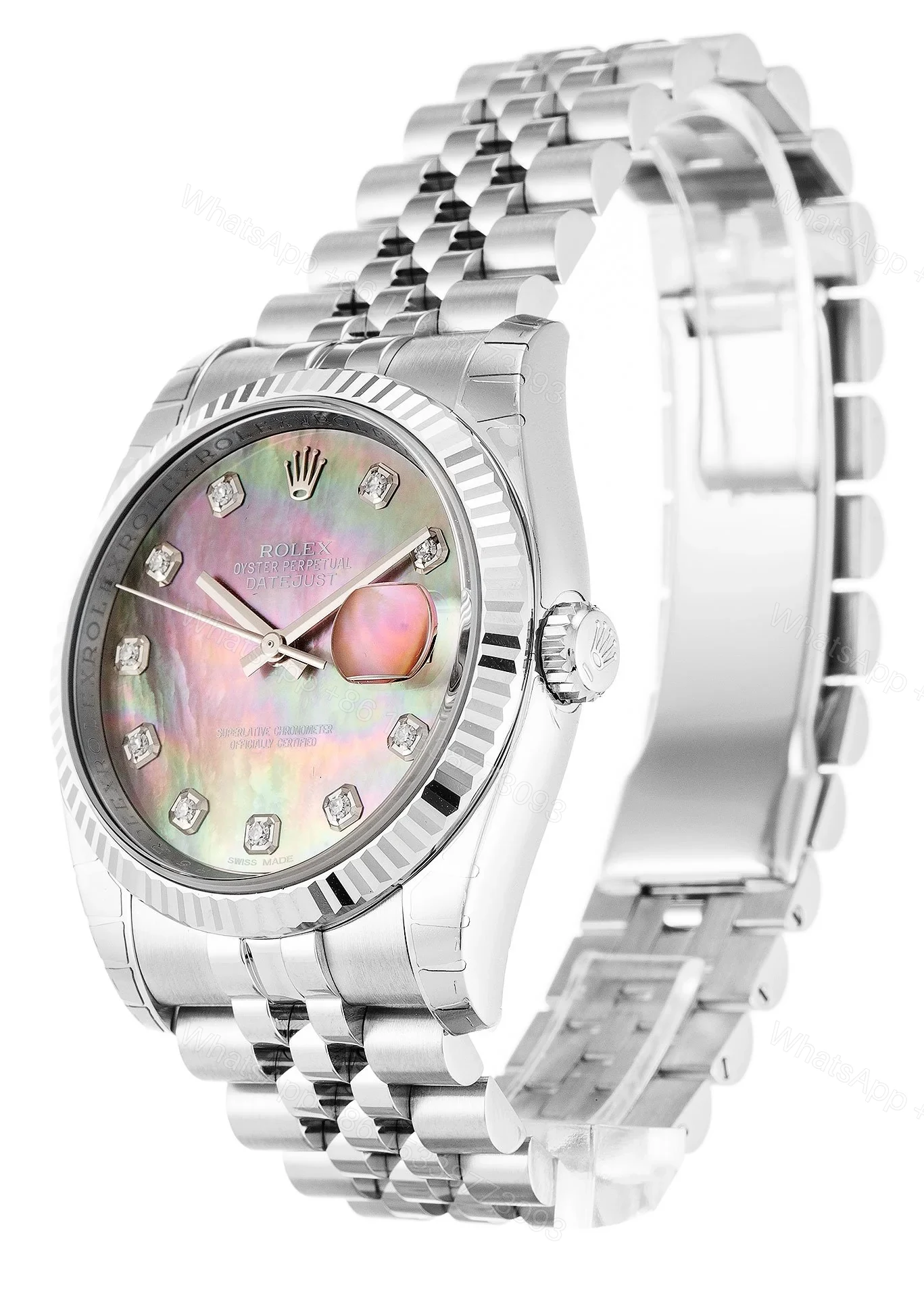 View 2 of Replica Rolex Datejust Mother of Pearl Dial 116234 36 mm