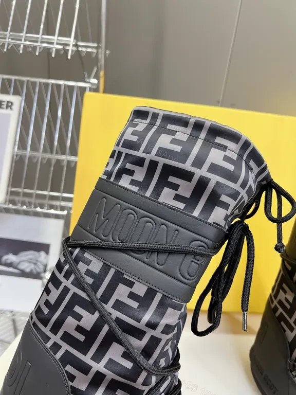 View 9 of Chic Fendi-Style High-Top Snow Boot â€“ All-Weather Luxury